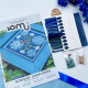 YuMI_008 Voloshka Набір для вишивки хрестом та бісером YuMI - Волошки 12,7x12,7 см, Aida 14 ct пластикова