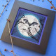 YuMI_047 Voloshka Набір для вишивки хрестом та бісером YuMI - Повня 12,7x12,7 см, Aida 14 ct пластикова