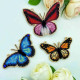 YuMI_052W Voloshka Набір для вишивки хрестом та бісером по дереву YuMI - Фігурка Синій Метелик 12,7х7,3 см