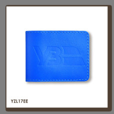 YZL17EE Babylon Обкладинка для посвідчення Укрзалізниця з логотипом 8,5x11 см блакитна, чисте тиснення, шкіра