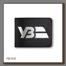 YZL1CC Babylon Обкладинка для посвідчення Укрзалізниця з логотипом 8,5x11 см чорна, срібне тиснення, шкіра