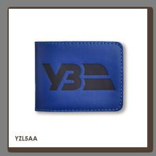 YZL5AA Babylon Обкладинка для посвідчення Укрзалізниця з логотипом 8,5x11 см синя, чорне тиснення, шкіра