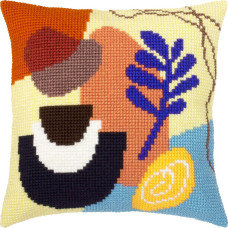 Z112 Чарівниця Набір для вишивки друкованим хрестиком - Подушка Гаромонія 40x40 см (схема на канві)