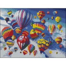ZAV3040-43 Strateg Алмазна мозаїка - Подорож 30x40 см (круглі, без підрамника, Стратег)