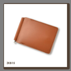 ZKB15 Babylon Затискач базовий для купюр та карток 12x8x1 см теракотовий, шкіра