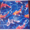 AMO7397 Японські карпи. Ideyka. Набір алмазної мозаїки на підрамнику (круглі, повна) (Ідейка АМО7397)