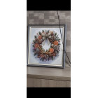 СР2314 Різдвянний віночок. Нова Слобода. Набір для вишивки рахунковим хрестиком на канві з нанесеним фоновим малюнком