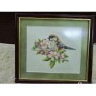 B1194 Синиця на гілці. 16х12 см. Luca-S. Набір для вишивки хрестиком на Aida 16