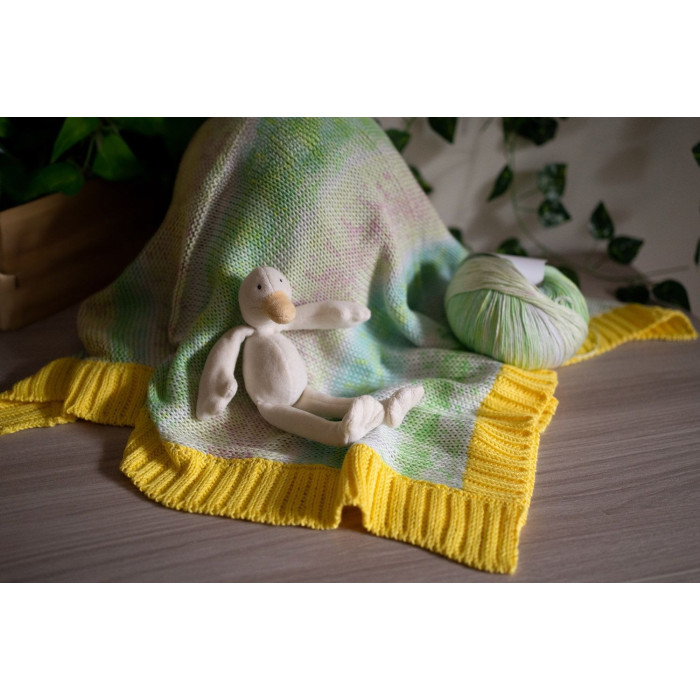 604 Пряжа Laines du Nord Baby Soft, 50г - 135м, соняшник, 50% бавовна органічна, 50% cоєві волокна