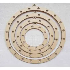 Донышки из фанеры для вязания. Круглая фанера. Подставка для карандашей с дырочками. Деревянная основа с отверстиями. Деревянная заготовка.