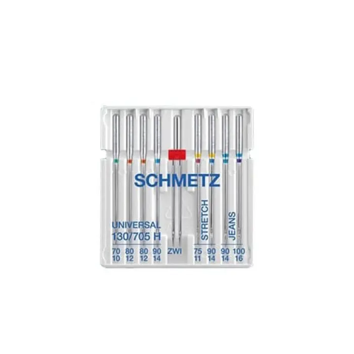 Голки Schmetz Sort 130/705 H SORT №70x1 75x1 80x2 90x3 100x2 9 шт