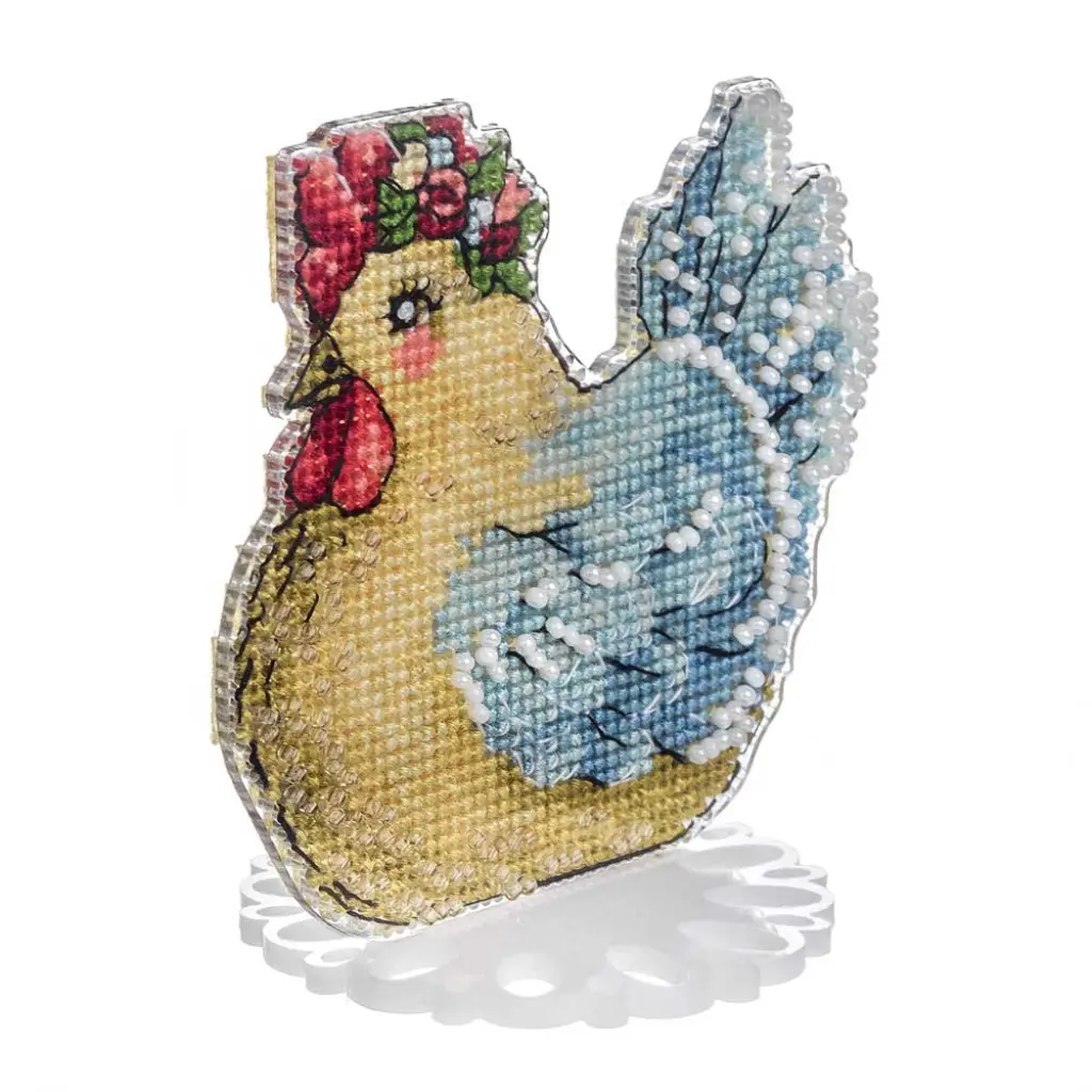 FLX-089 Курочка, 9х9 см. Wonderland Сrafts. Набір для вишивки
