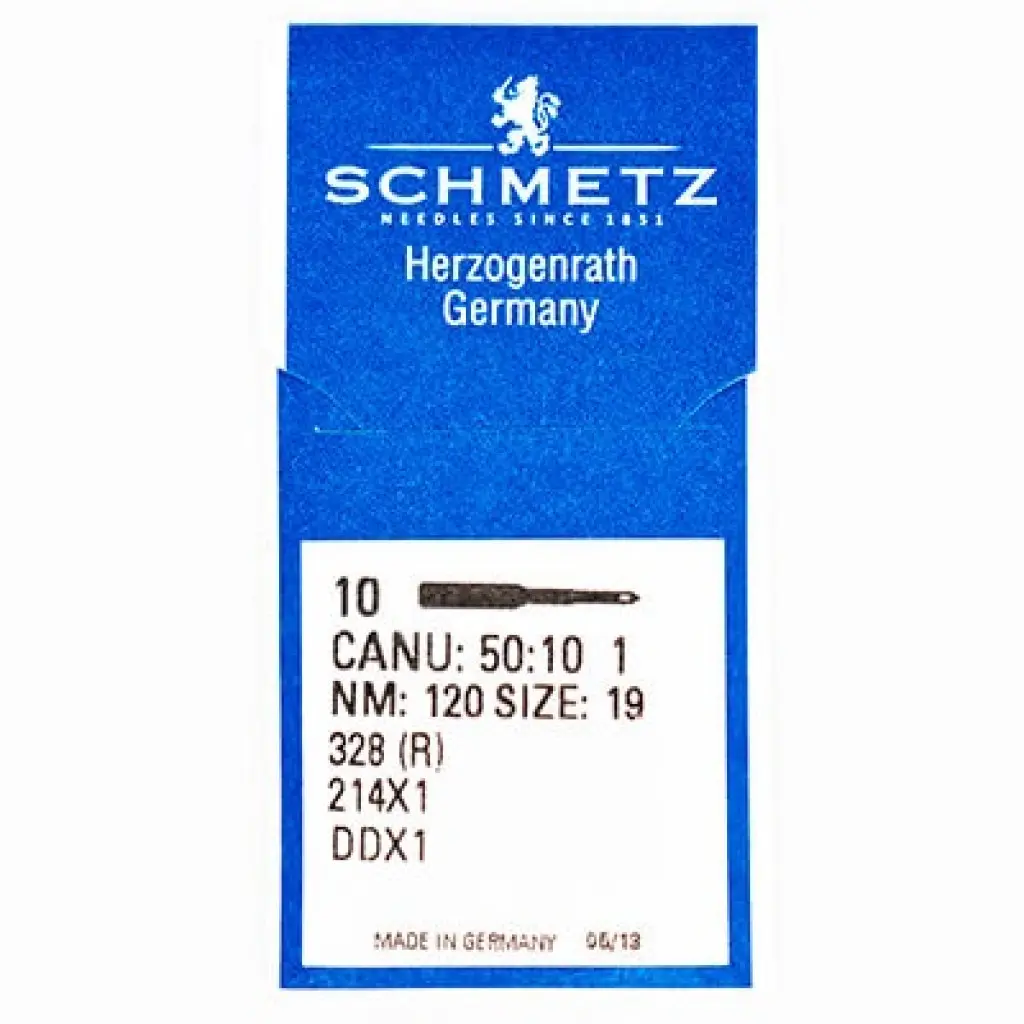 Голки Schmetz 328 (R) №120, 10 шт, для промислових швейних машин ...