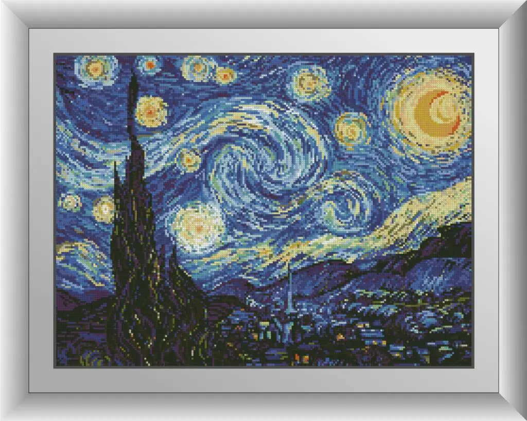 30361 Зоряна ніч. Ван Гог. Dream Art. Набір алмазної мозаїки