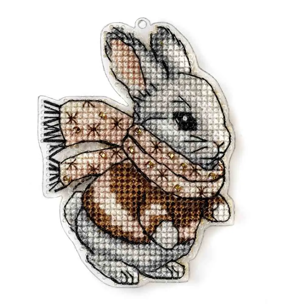 FLX-011 Зайчик, 6х8 см. Wonderland Сrafts. Набір для вишивки