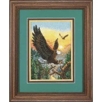 06759 Dimensions Набір для вишивки рахунковим хрестиком - Орли Eagles 18х13 см, Aida 18