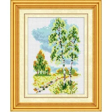 30185 Літній пейзаж. Dream Art. Набір алмазної мозаїки (квадратні, повна)