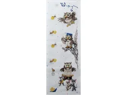 1031 Ростомір. 20х65 см. Сова. Alisena. Набір для вишивки хрестиком на Aida 16