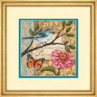 70-65103 Dimensions Набір для вишивки рахунковим хрестиком - Пташина пошта Bird Poste 15х15 см, Aida 18