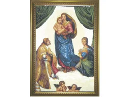 303 Сікстинська Мадонна. 76x113 см. Чарівна Мить. Набір для вишивки хрестиком на Aida 16