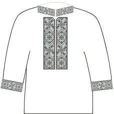 АСД-14Вг Сорочка для хлопчика, 2-6 років (габардин). Rainbow beads. Заготовка для вишивки нитками або бісером