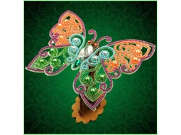 BGP-083 3d Ажурна метелик. Натхнення. Набір для вишивки бісером на прозорій основі