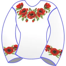 БЖ-017д Жіноча блуза (домоткане полотно). Rainbow Beads. Заготовка для вишивки нитками або бісером
