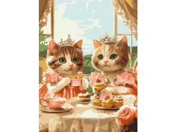 KHO6689 Гламурна вечірка © art_selena_ua, 30х40 см. Ideyka. Картина за номерами (Ідейка КНО-6689)