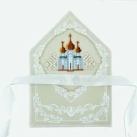 ТБ_ХВБ_032 Virena Набір для вишивки бісером - Хустка для букету 19x26 см (габардин)