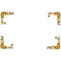 ТР896аБ9999i Барвиста вишиванка Набір для вишивки друкованим хрестиком - Скатертина Осінній оберіг 150x220 см (атлас)